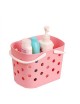 Pixnor Cuarto De Baño De Plástico De Almacenamiento De Mano Del Totalizador Basket (rosa) - Envío Gratuito