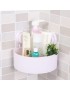 ER Cuarto de baño de plástico Corner Rack de almacenamiento Organizador Ducha Plataforma ventosa
