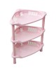 3 Tier Plastic Corner Organizador De Estante Cuarto De Baño Cocina Rack Titular De Almacenamiento Caliente (rosa) - Envío Gratui