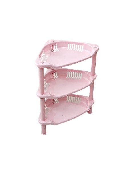 3 Tier Plastic Corner Organizador De Estante Cuarto De Baño Cocina Rack Titular De Almacenamiento Caliente (rosa) - Envío Gratui