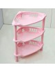 3 Tier Plastic Corner Organizador De Estante Cuarto De Baño Cocina Rack Titular De Almacenamiento Caliente (rosa) - Envío Gratui