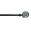 Cortinero Decorativo Kit 110-200Cm Negro Espiral 2 Cintacor