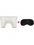 Almohada Ergonómica Memory Side Antitranspirante Dr Dreams mas Antifaz Contra el Insomnio Gratis - Blanco