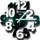 Reloj de Pared Timco, numero 3D LOC-BLA - Envío Gratuito