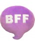 MagiDeal Sofá Alfabeto BFF Nube De Forma De Almohada De Nuevo Siesta Oficina Cojín Reforzar Púrpura