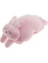 MagiDeal Felpa Suave Animales De Peluche Almohada Manta Siesta Oficina Reforzar Cojín-conejo