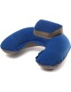 MagiDeal Inflable Almohada Para El Cuello De Apoyo Suave Del Recorrido Del Amortiguador De Aire Del Sueño - Azul Real - Envío Gr