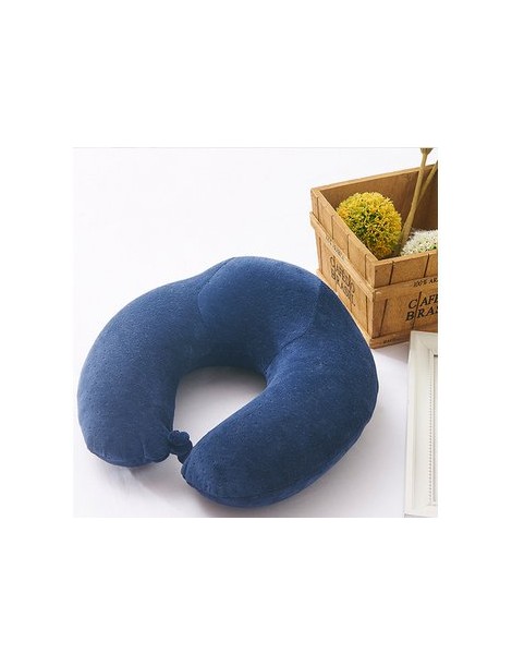 MagiDeal Espuma De La Memoria U Almohada De Viaje En Forma De Cojín De Soporte De Cuello Azul Reposacabezas - Envío Gratuito