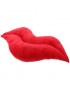MagiDeal Algodón Labios Rellenos Forma De Almohada Cojín Del Respaldo Juguete De Peluche Decoración Del Hogar Del Coche - Roja