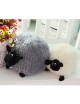 MagiDeal Ovejas De Peluche De Felpa único Amortiguador Del Hogar Almohada Del Sofá Del Cabrito Del Bebé Gris 30cm Juguete - Enví