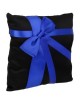 MagiDeal Almohada Anillo De Boda Portador Cojín Con Profundo Azul Del Bowknot 20cmx20cm Negro - Envío Gratuito