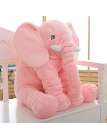 Almohada suave de bebé para dormir con bonito peluche de elefante-Rosa - Envío Gratuito