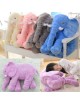 Almohada suave de bebé para dormir con bonito peluche de elefante-Rosa - Envío Gratuito