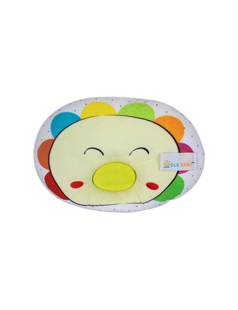 Ole Baby Rainbow Pato Face Oval Forma Almohada Niños Esponja Almohada Suave Y Peluche 0-12 Meses - Envío Gratuito