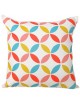 ELENXS Almohada geométrica Cubiertas de lino del algodón de banda de la moda del estilo de funda de almohada Home Decor 1 Sofá -