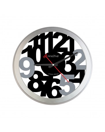 Reloj de Pared Nine To Five Clocks Pfee01Ng - Envío Gratuito