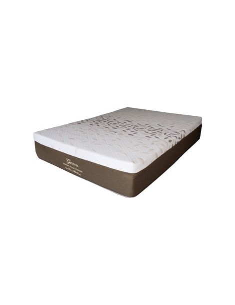 Colchón Bio Mattress Memory Foam Matrimonial Genova-Café Con Blanco - Envío Gratuito