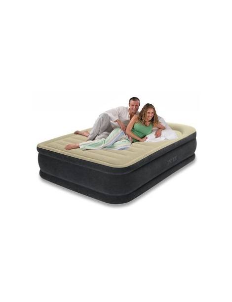 Colchon INTEX, Queen Size, Inflable, Doble Altura con Bomba Integrada - Envío Gratuito