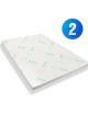 Paquete De 2 Topper Cubierta Para Colchón De Memory Foam Better Dreams BDSMFTQ Queen Linea Supreme-Blanco - Envío Gratuito