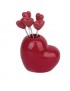 MagiDeal 5pcs De Forma De Corazón Sostenedor De La Fruta Set Tenedor Inoxidable