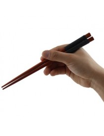 Black 1 Pair Japanese Iron Wood Tip Chopsticks - Envío Gratuito