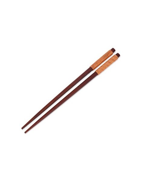 Madera de comida japonesa Chopsticks-color caqui oscuro - Envío Gratuito