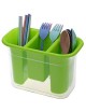 Caja de almacenamiento caramelo creativo del color doble de plástico palillos jaula cuchillería de la cocina verde - Envío Gratu