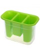 Caja de almacenamiento caramelo creativo del color doble de plástico palillos jaula cuchillería de la cocina verde - Envío Gratu