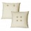 Par De Cojines Decorativos Beige