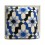 Cojín Decorativo Caleidoscopio 45X45 Azul Ngo Bco