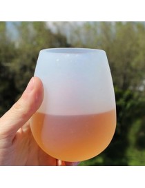 Silicona transparente contraíbles whiskey cerveza Stemless Wine Bar de copas parte Travel - Envío Gratuito