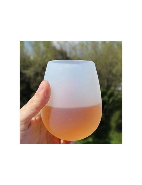 Silicona transparente contraíbles whiskey cerveza Stemless Wine Bar de copas parte Travel - Envío Gratuito