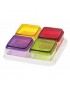 Jgo. 4 Botaneros c Tapas Color,Herevin,Calypso Multi-Color