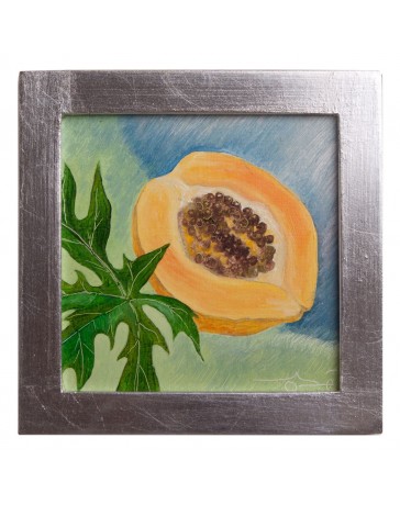 Cuadro Artesanal de Fruta Papaya - Envío Gratuito