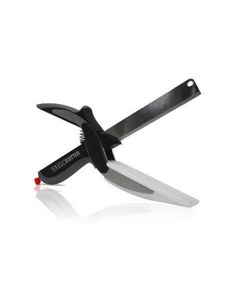 Tijeras Clever Cutter 2en1 Cuchillo Y Tabla Cortar De Cocina - Envío Gratuito