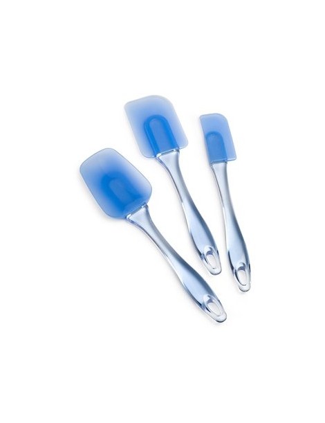 3pcs/lot Horneando Herramientas Equipo Azul Silicona Espátula Pastel Utensilios Para Hornear - Envío Gratuito