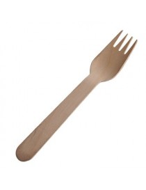 Generico 100x Wooden Disposable Dessert Forks - Envío Gratuito