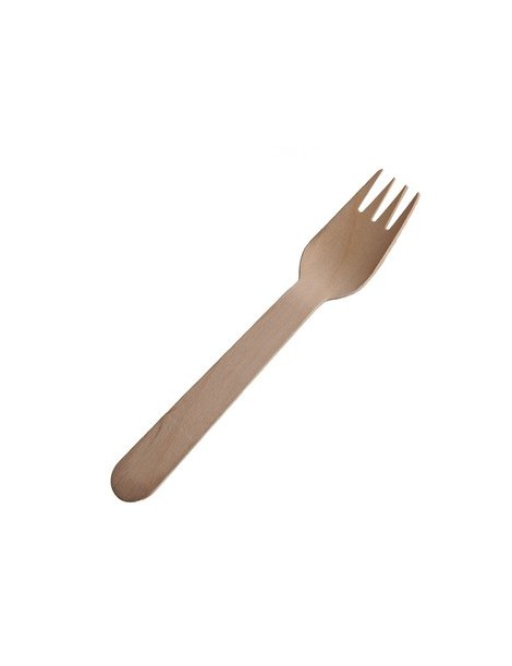 Generico 100x Wooden Disposable Dessert Forks - Envío Gratuito