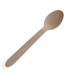 Generico 100x Wooden Tableware Disposable Dessert Spoons - Envío Gratuito