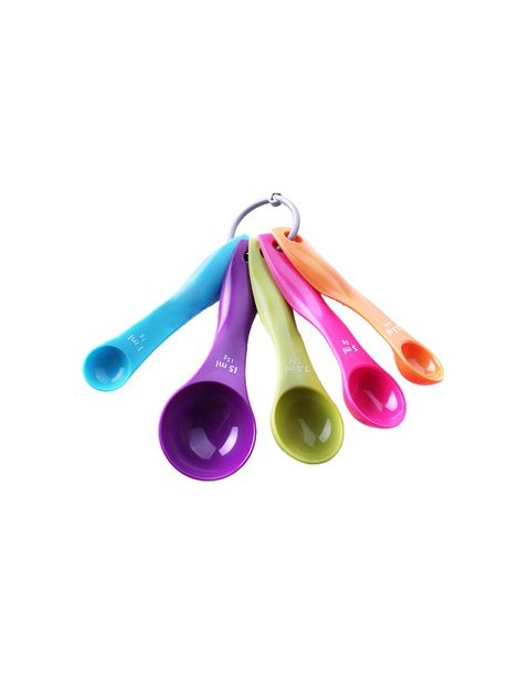 5 Pcs Plastic Measuring Spoons Set Kitchen Tool Utensils Cream Cooking Baking - Envío Gratuito