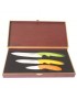 Cuchillos Ceramica H. H. 3 Pzas Colores