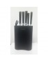 Juego de Cuchillos Cubilete Negros.