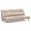Sofá Cama Danes tapizado en microfibra beige