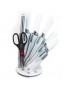 Juego De Cuchillos De Acero Inoxidable Con Base 8Pzs Multicolor Queen Sense