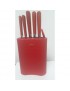 Juego de Cuchillos Cubilete Rojos.