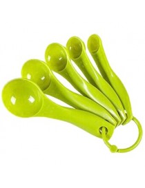 ER Fácil de cinco piezas de los niños Cocinar la cuchara verde cuantitativa - Envío Gratuito