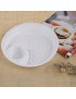 Placa de Masa Hervida Dumpling Plate with Vinegar Saucer-(Peque?o)-Blanco