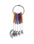 EB Cantidad Cuchara Cuchara De Acero Inoxidable De 5pcs-Naranja Y Púrpura Y Azul Y Rojo Y Amarillo Y Plata