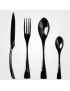 Negro comida occidental conjunto de vajillas de calidad superior de acero inoxidable -Generico-244-negro