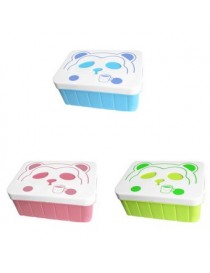 Children's Caja de almuerzo Cartoon Student Square Cat Face Portable Plastic Food Box - Envío Gratuito